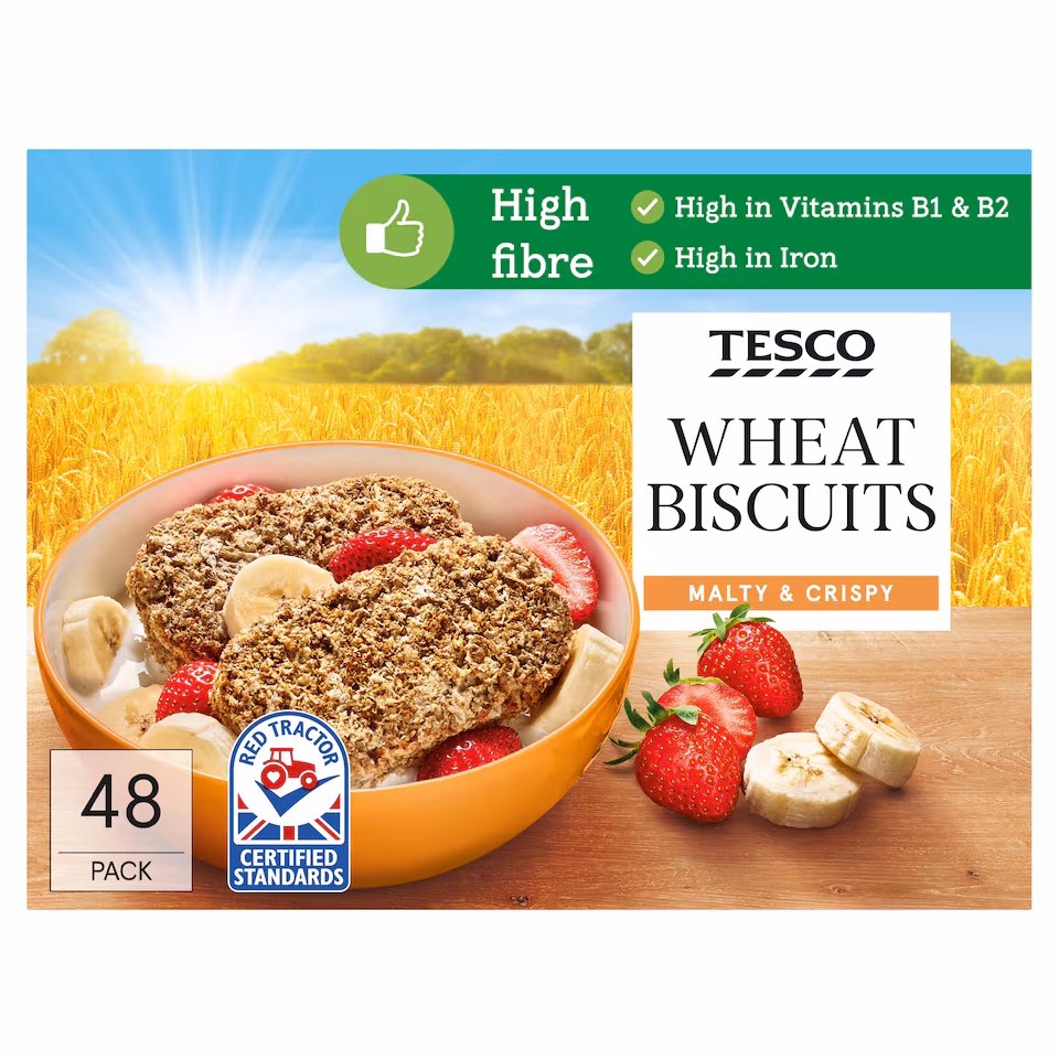 Tesco Wheat Biscuits Cereal 48 Pack