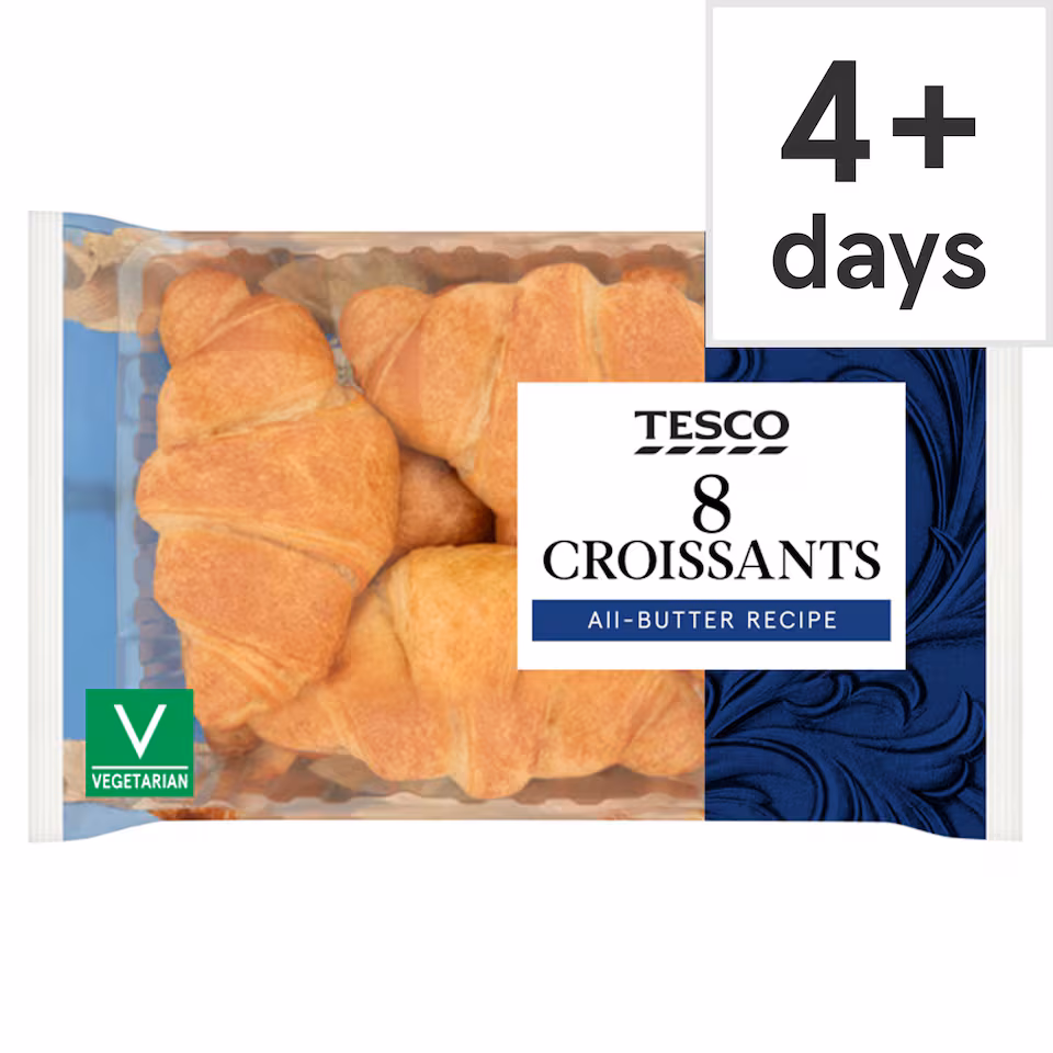 Tesco All Butter Croissants 8 Pack