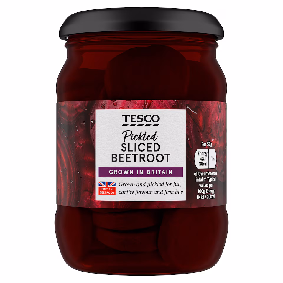 Tesco Pickled Sliced Beetroot 340G