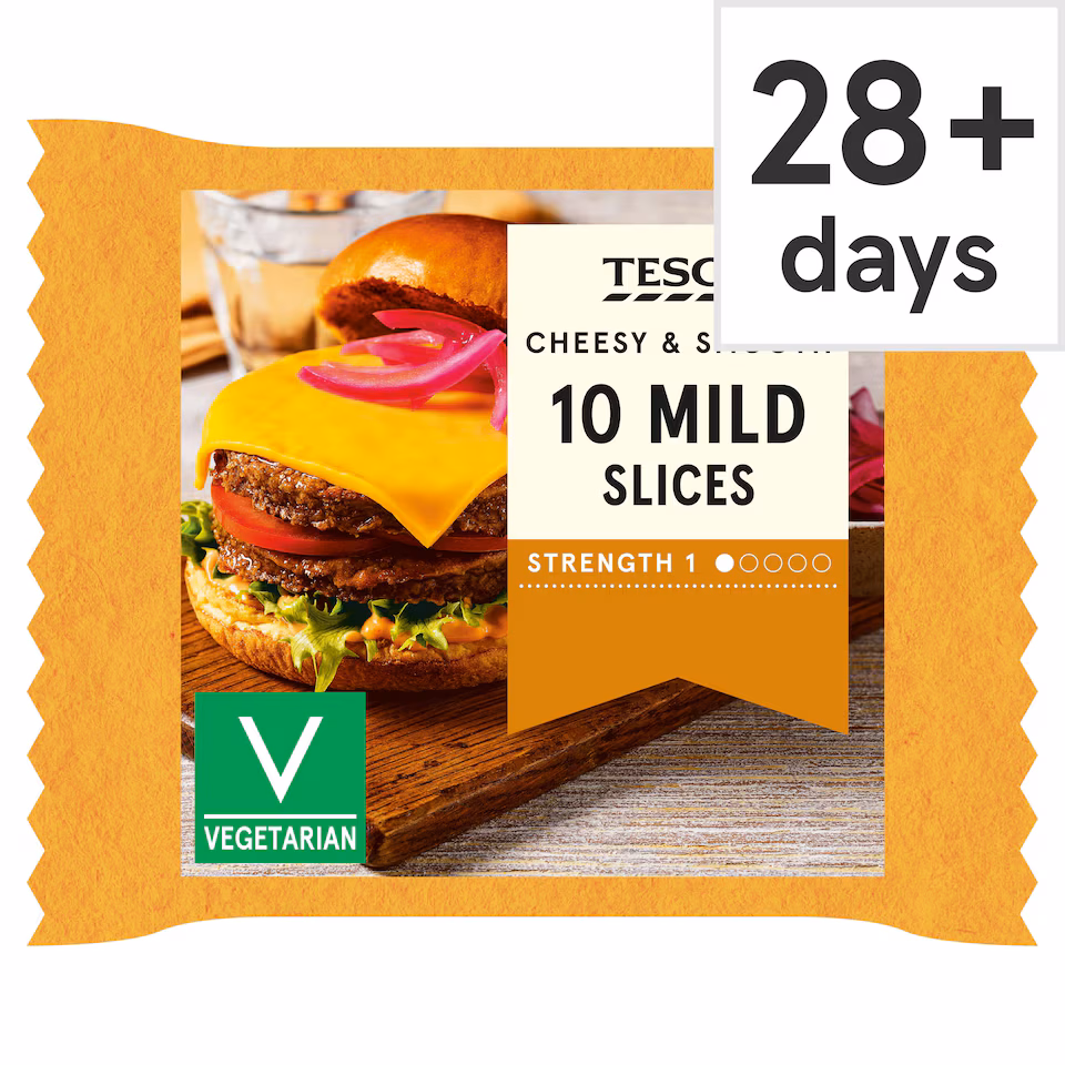 Tesco 10 Mild Cheese Slices 200G