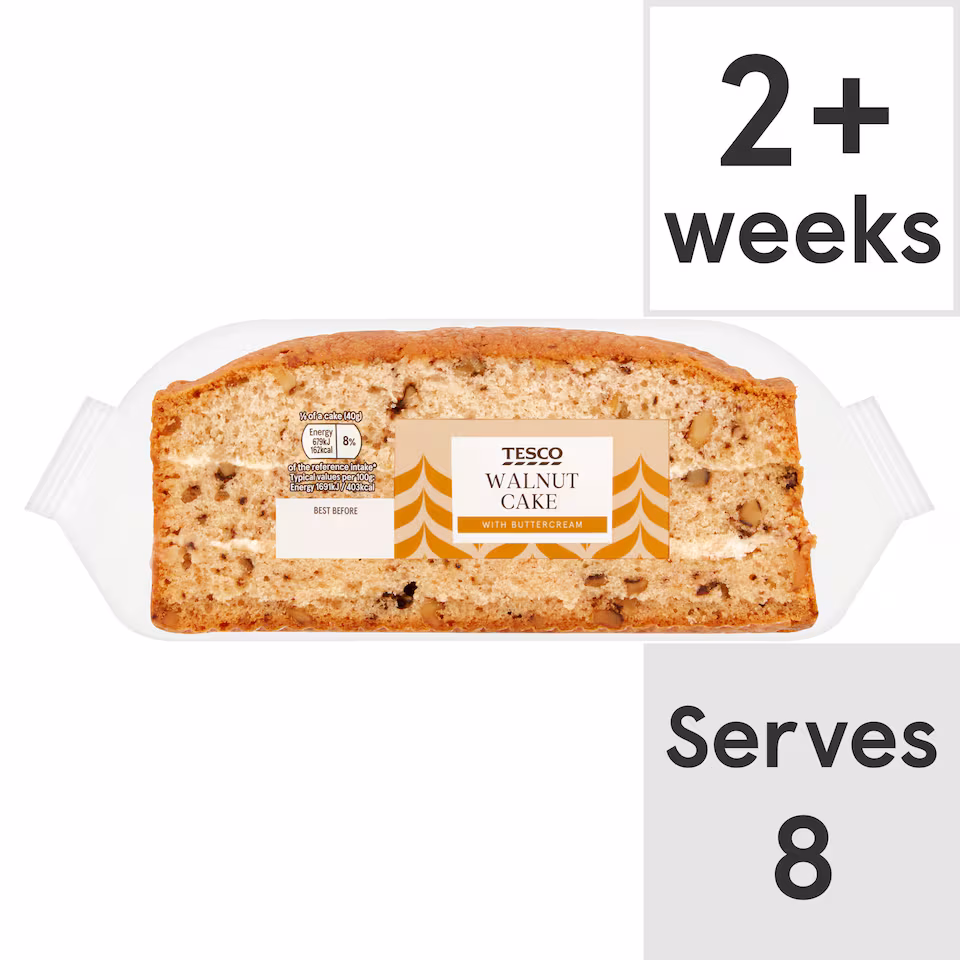 Tesco Walnut Cake with Buttercream