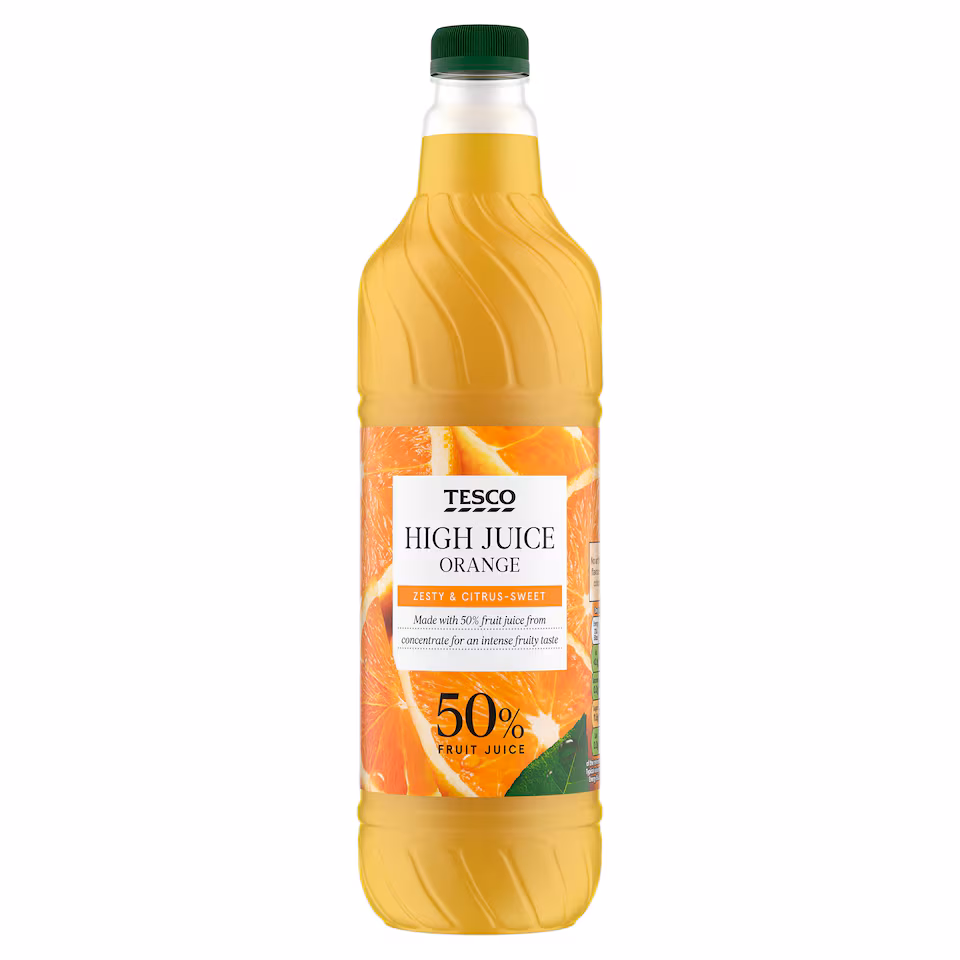 Tesco High Juice Orange Squash 1L