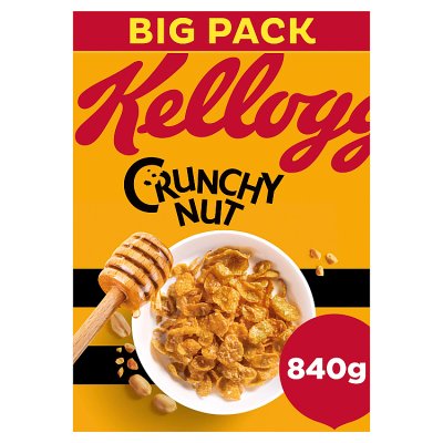 Kellogg's Crunchy Nut Breakfast Cereal Large Pack 840g