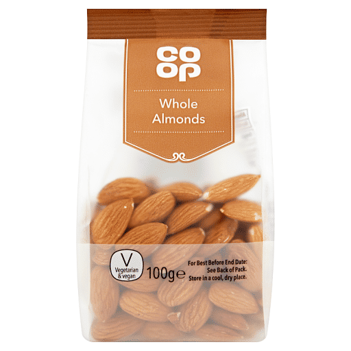 Co Op Whole Almonds 100g