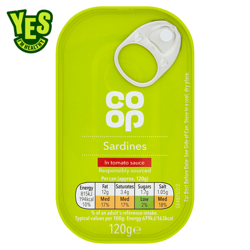 Co Op Sardines in Tomato Sauce 120g