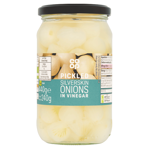Co-op Pickled Silverskin Onions in Vinegar 440g