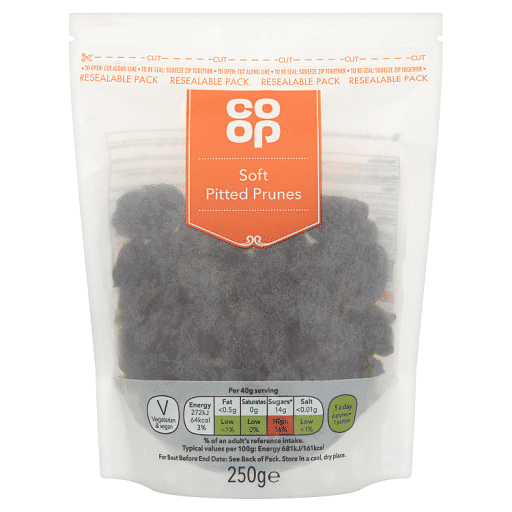 Co Op Soft Pitted Prunes 250g