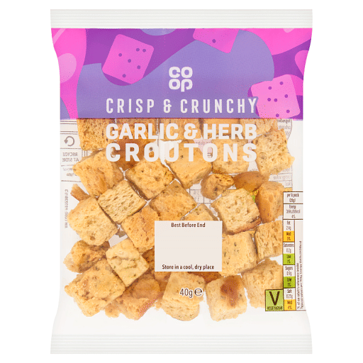 Co-op Garlic u0026 Herb Croutons 40g