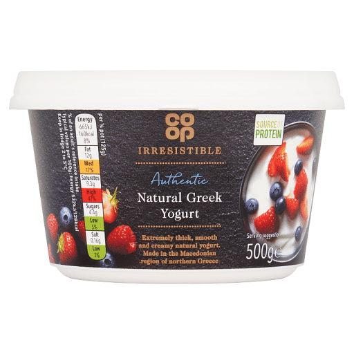 Co-op Irresistible Natural Greek Yogurt 500g