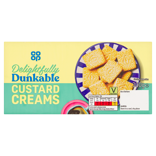 Co-op Delightfully Dunkable Custard Creams 300g