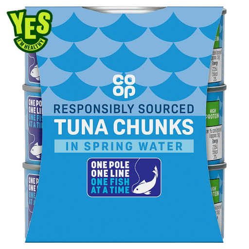Co-op Tuna Chunks in Spring Water 3 x 145g