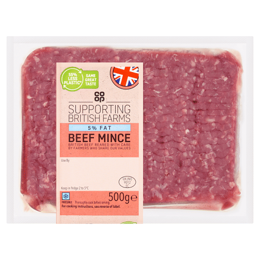 Co-op 5% Fat Beef Mince 500g