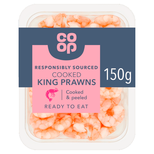 Co-op Cooked & Peeled King Prawns 150g
