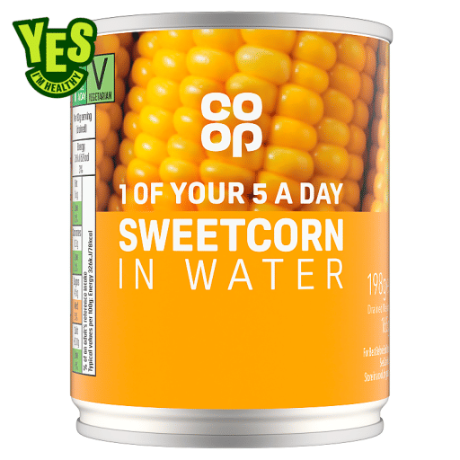 Co-op Sweetcorn in Water 198g