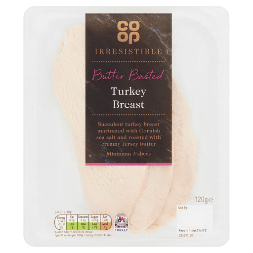 Co-op Irresistible Butter Basted Turkey Breast 120g