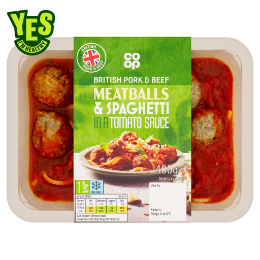 Co-op Meatballs & Spaghetti in a Tomato Sauce 400g