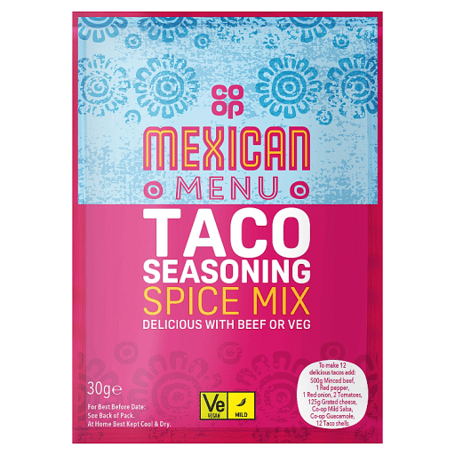 Co-op Mexican Menu Taco Seasoning Spice Mix 30g