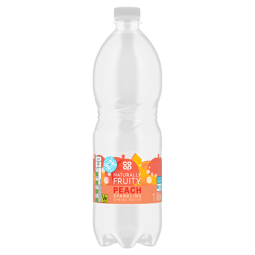 Co-op Sparkling Peach Spring Water 1 Litre