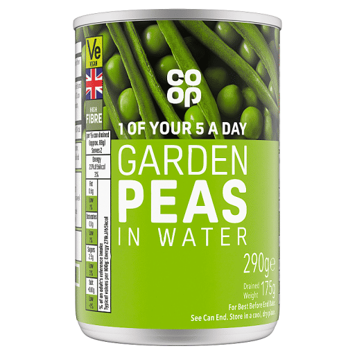 Co-op Garden Peas in Water 290g
