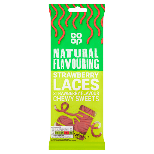 Co-op Strawberry Laces 65g