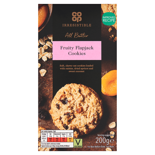 Co-op Irresistible All Butter Fruity Flapjack Cookies 200g