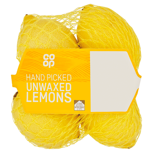 Co-op 4 Hand Picked Unwaxed Lemons