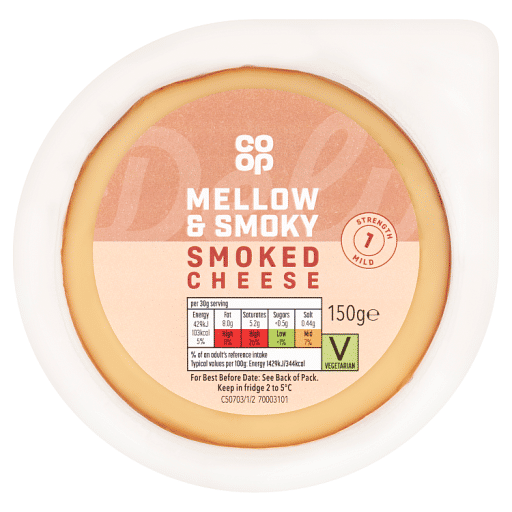 Co-op Mellow u0026 Smoky Smoked Cheese 150g