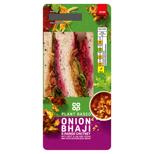 Co-op Plant Based Onion Bhaji & Mango Chutney