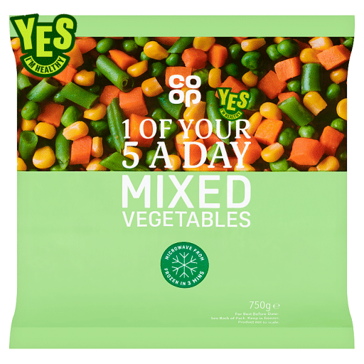 Co-op Mixed Vegetables 750g