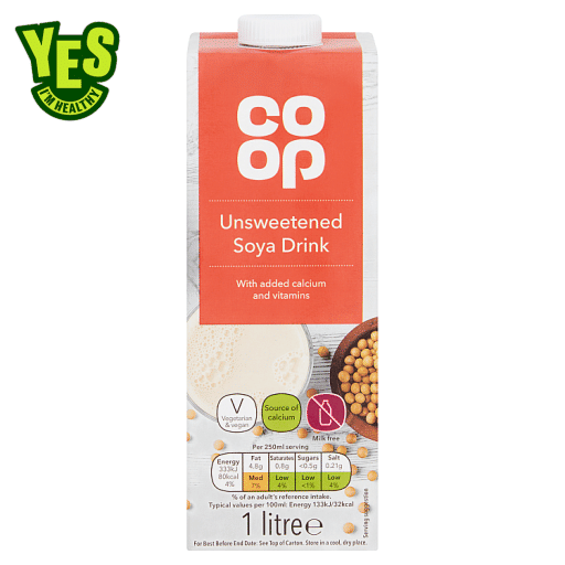 Co Op Unsweetened Soya Drink 1 Litre