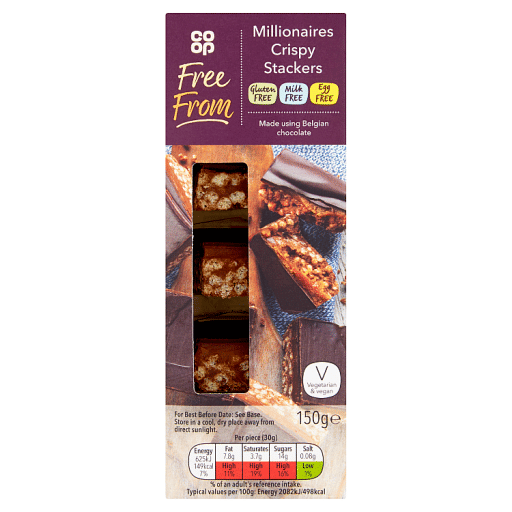 Co-op Free From Millionaires Crispy Stackers 150g
