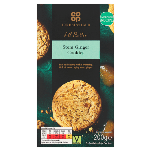 Co-op Irresistible All Butter Stem Ginger Cookies 200g