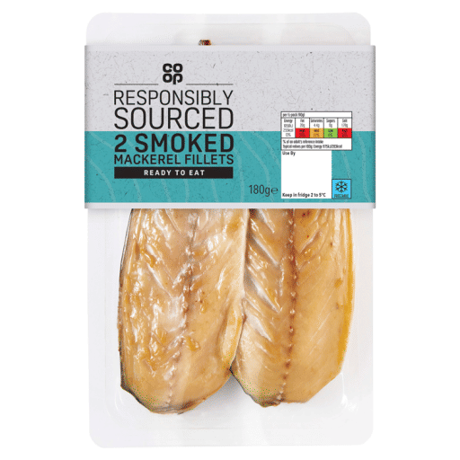 Co-op Responsibly Sourced 2 Smoked Mackerel Fillets 180g