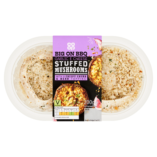 Co-op Garlic u0026 Cheese Stuffed Mushrooms 200g