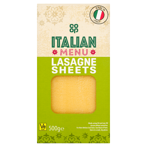 Co-op Italian Menu Lasagne Sheets 500g