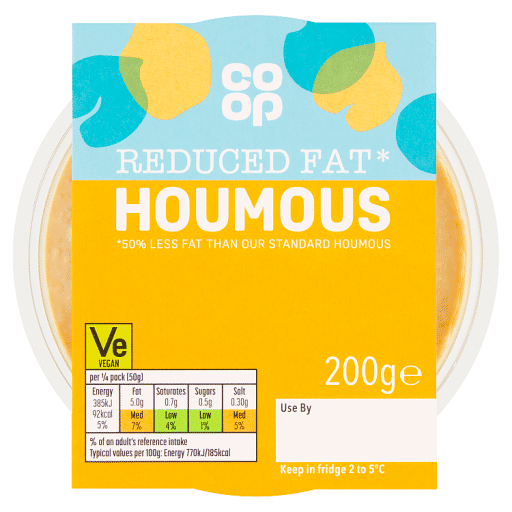 Co-op Reduced Fat Houmous 200g