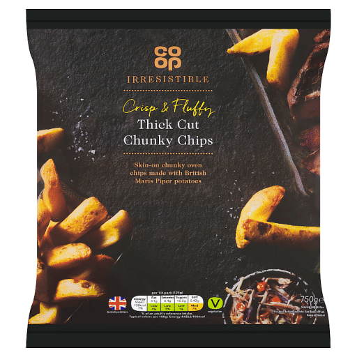 Co-op Irresistible Thick Cut Chunky Chips 750g