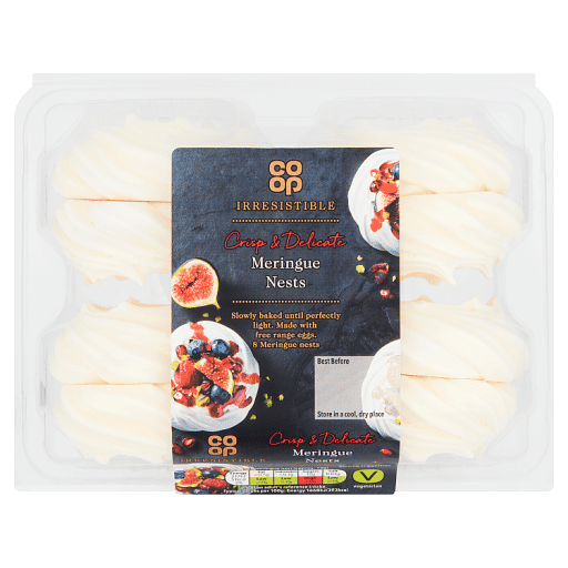 Co-op Irresistible 8 Crisp u0026 Delicate Meringue Nests