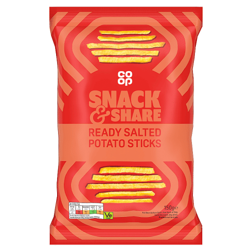 Co-op Ready Salted Potato Sticks 150g