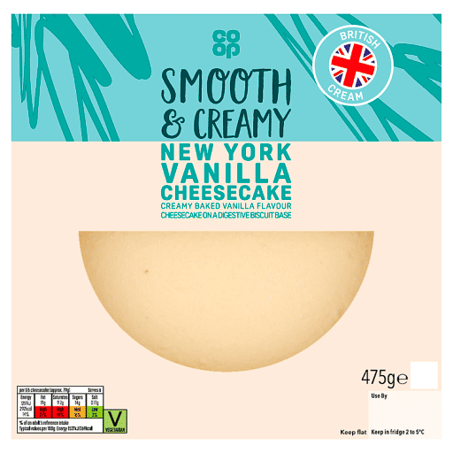 Co-op New York Vanilla Cheesecake 475g