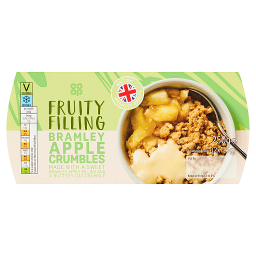 Co-op Bramley Apple Crumbles 2 x 125g (250g)