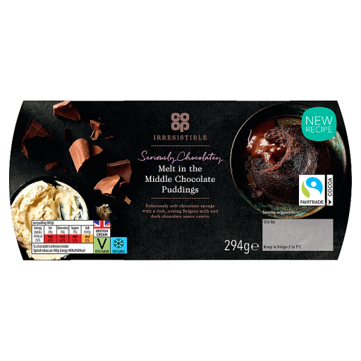 Co-op Irresistible Melt in the Middle Chocolate Puddings 294g