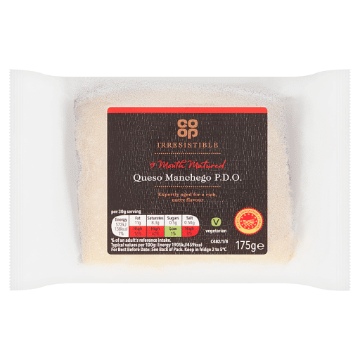 Co-op Irresistible 9 Month Matured Queso Manchego P.D.O. 175g
