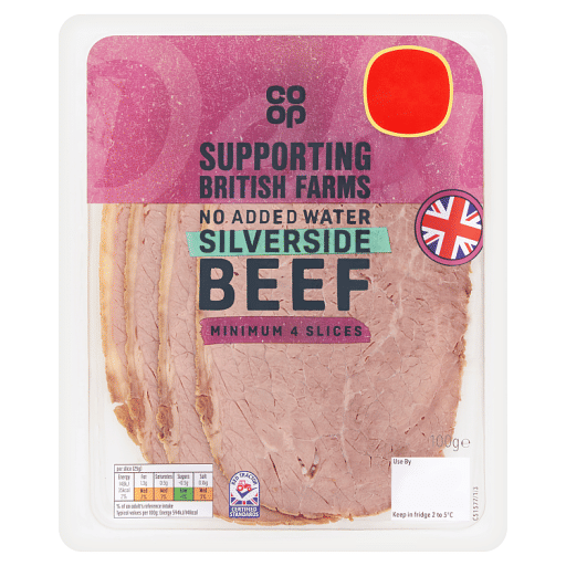 Co-op Silverside Beef 100g