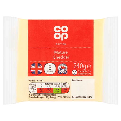 Co-op British Mature Cheddar 240g
