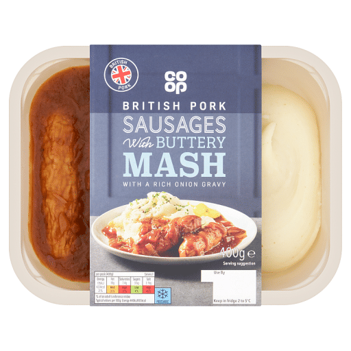 Co-op Sausages with Buttery Mash 400g