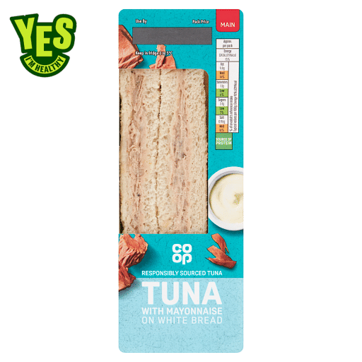 Co-op Tuna with Mayonnaise on White Bread