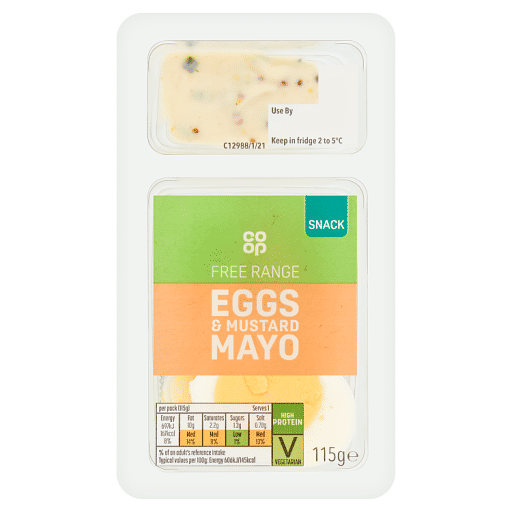 Co-op Free Range Eggs & Mustard Mayo 115g