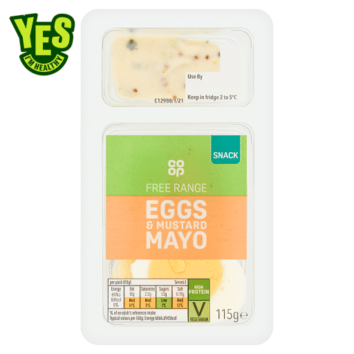 Co-op Free Range Eggs & Mustard Mayo 115g