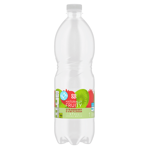 Co-op Still Strawberry u0026 Kiwi Flavour Spring Water 1 Litre